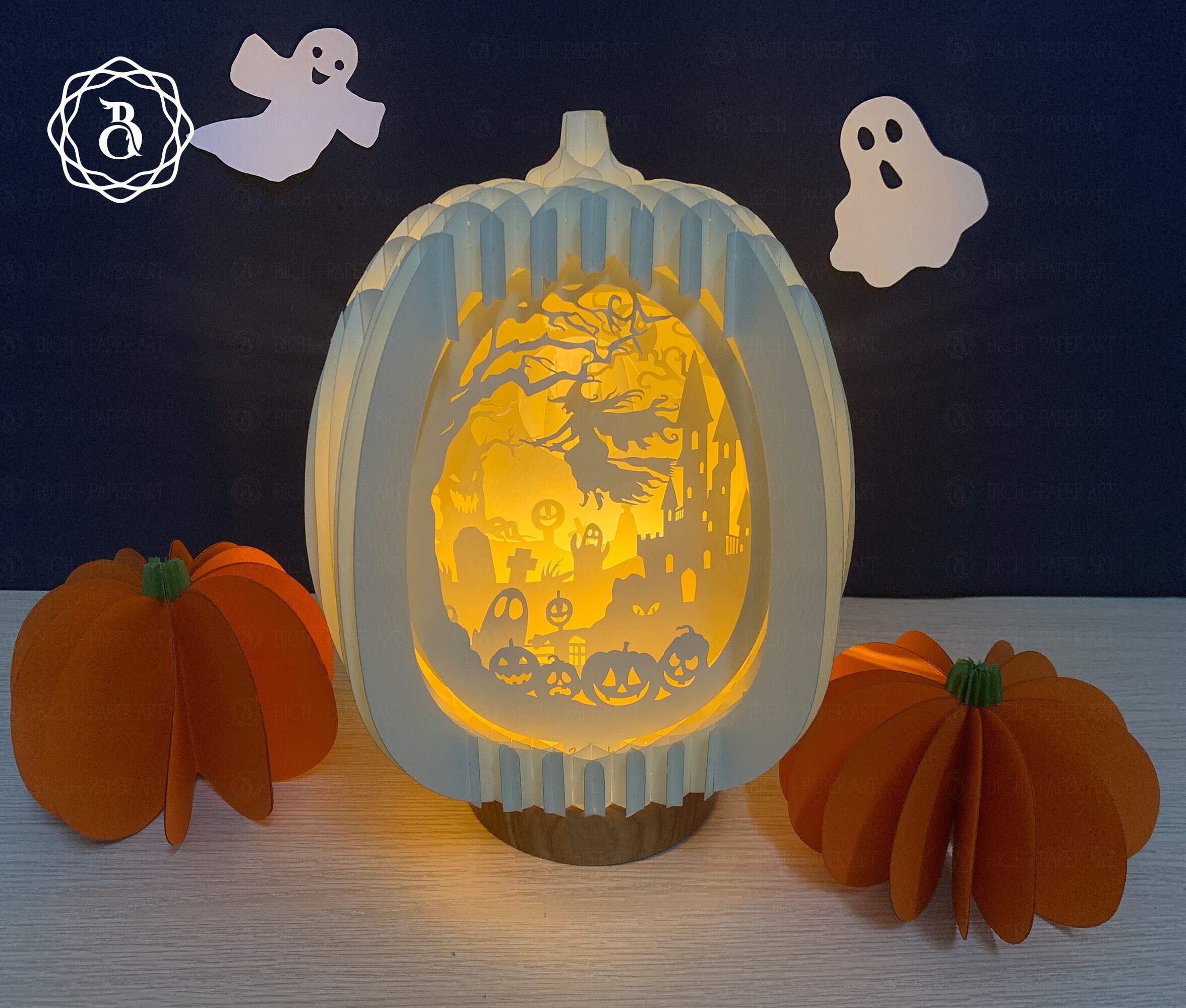 Cartes D'Halloween Pop-up 3D En Forme De Citrouille De Sorcière Pour Fête D' Halloween, Carte Postale Avec Enveloppe, Cadeau Pour Enfants, Carte De Vœux