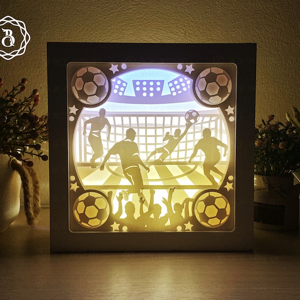 Soccer Paper Cut Lightbox SVG, Sport Paper Cutting Template, 3D Shadow Box SVG, Lightbox SVG Files Soccer Paper Cut Lightbox SVG, Sport Paper Cutting Template, 3D Shadow Box SVG, Lightbox SVG Files