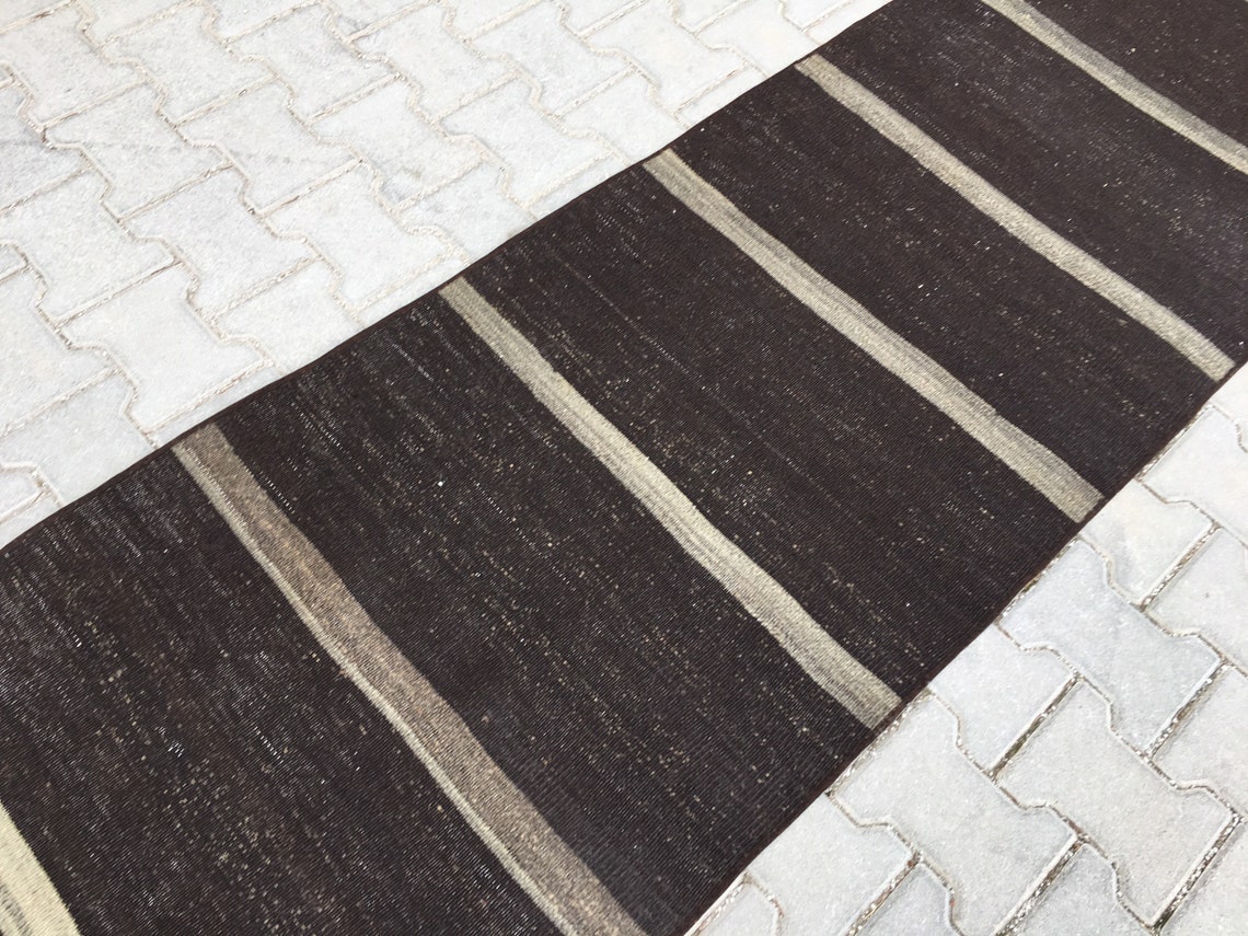 Mid Century Modern Runner Rug Organic Runner Rug Undyed Etsy