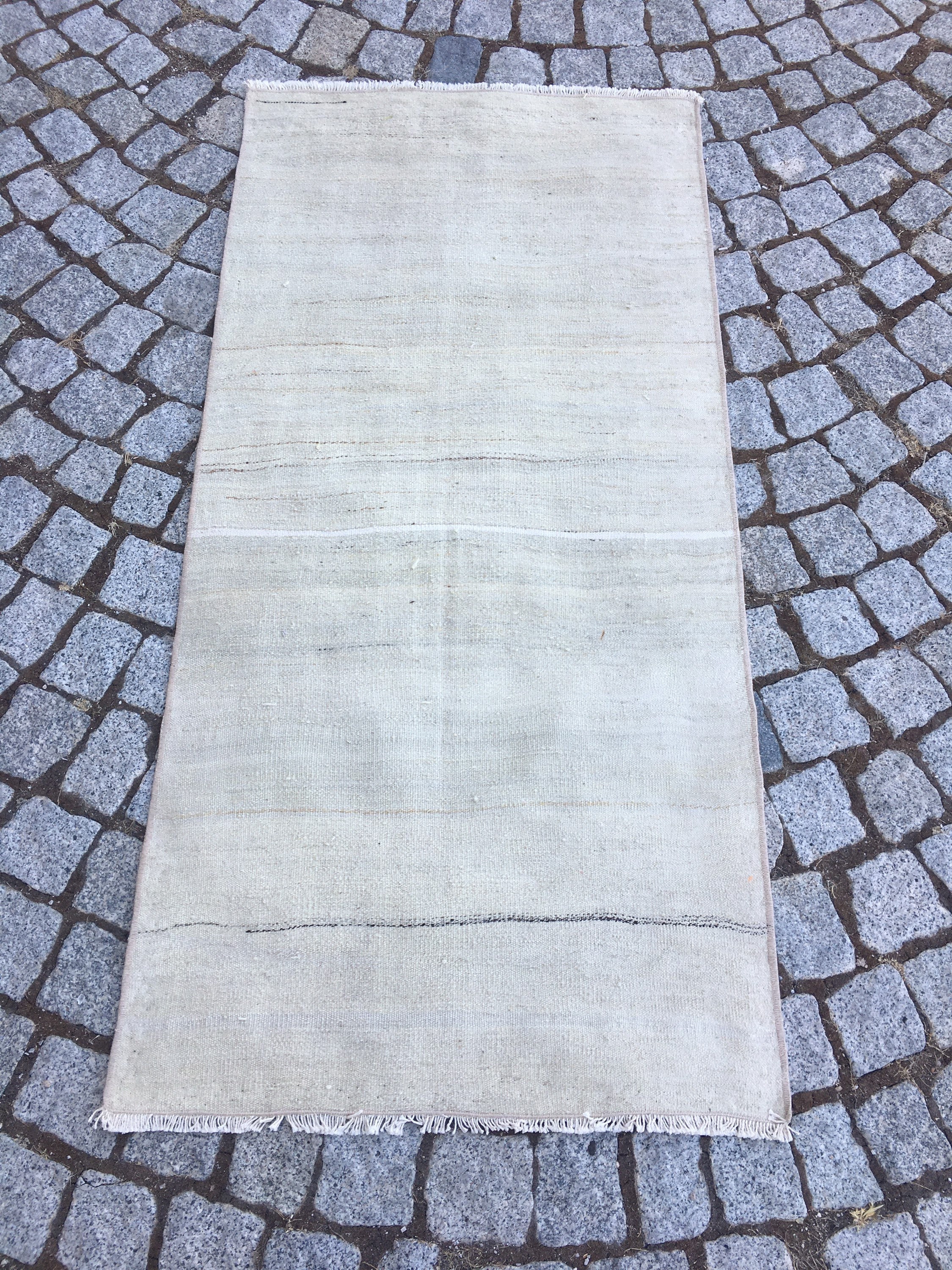 Massiver weißer Läufer Teppich Küchen Läufer Teppich | Etsy