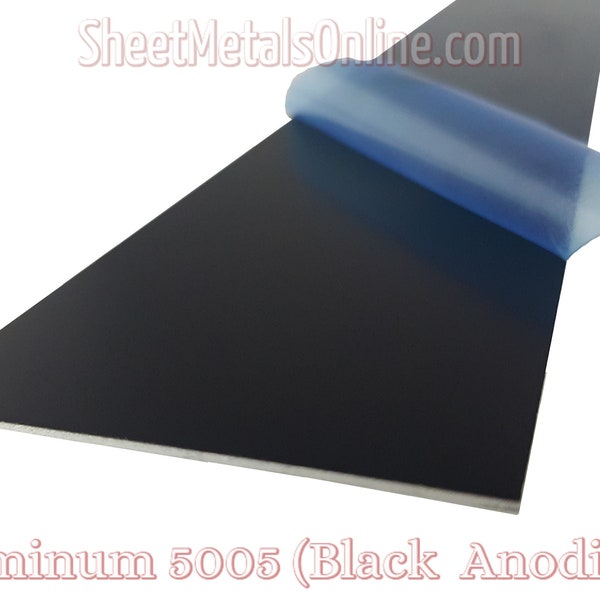 Black Anodized Aluminum Sheet Metal (0.040"/20 Gauge)