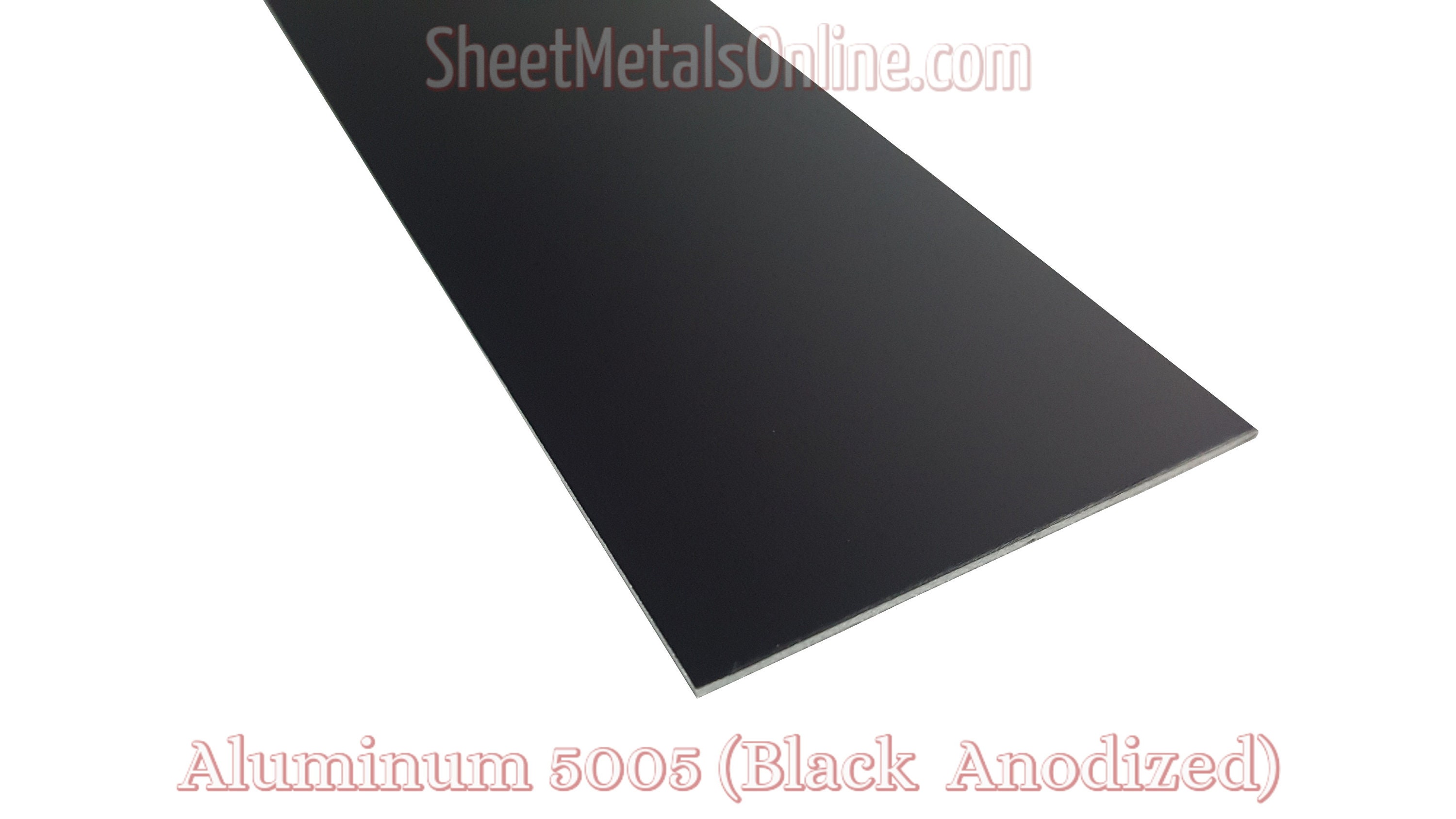 Placa de chapa metálica de aluminio anodizado negro 0.080 12 x 36