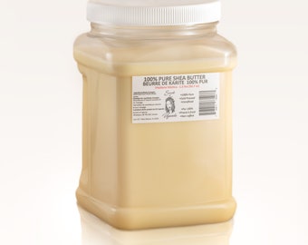 Beurre de karité nilotica pur (en vrac), 50,7 oz ou 1,5 l