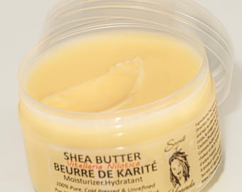 Pure Nilotica Shea Butter for Sensitive Skin | Unscented Body Butter | 100ml  Jar