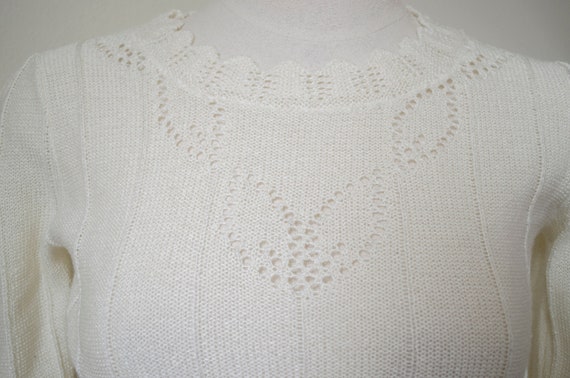 Vintage 1960s Crocheted Lilac Two Piece Matching … - image 2