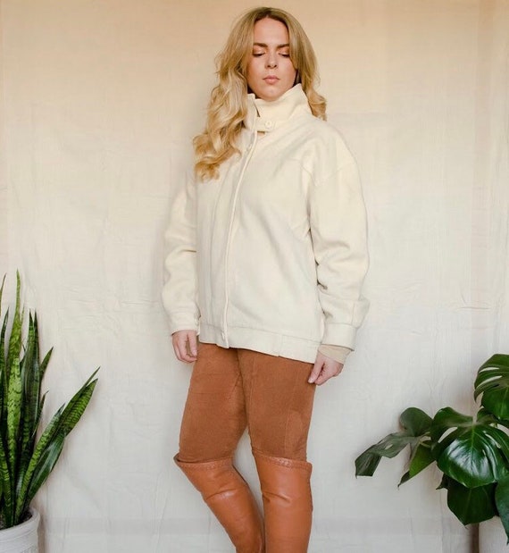 Vintage Wool Bomber Jacket 1980's Woolrich Woman I