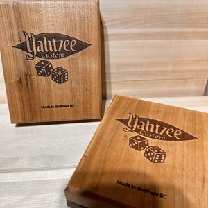 Custom  Hard wood Yahtzee