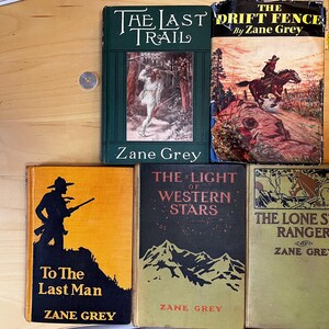 Vijf Zane Grey-boeken