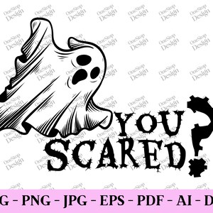 Sie erschreckten Halloween-Geist-Svg, Halloween-Shirt-Svg, Halloween-Horror-Svg, trendiges Halloween Png, Schnittdatei, digitales Design in 7 Formaten
