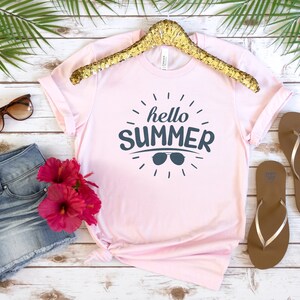 hello summer svg, welcome summer svg, summer vibes svg, summer shirt svg, sunshine svg, summertime svg, digital design in 7 different format