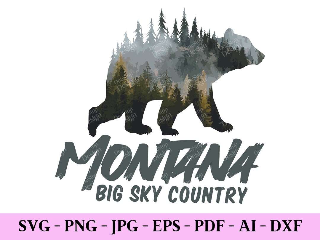 Montana Big Sky Country Svg, Montana State Svg, Montana Home Svg ...