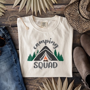 Equipo de camping svg, camisa de camping svg, equipo de camping png, diseño de vida de campamento svg, amigos de camping svg, png de moda, diseño digital en 7 formatos