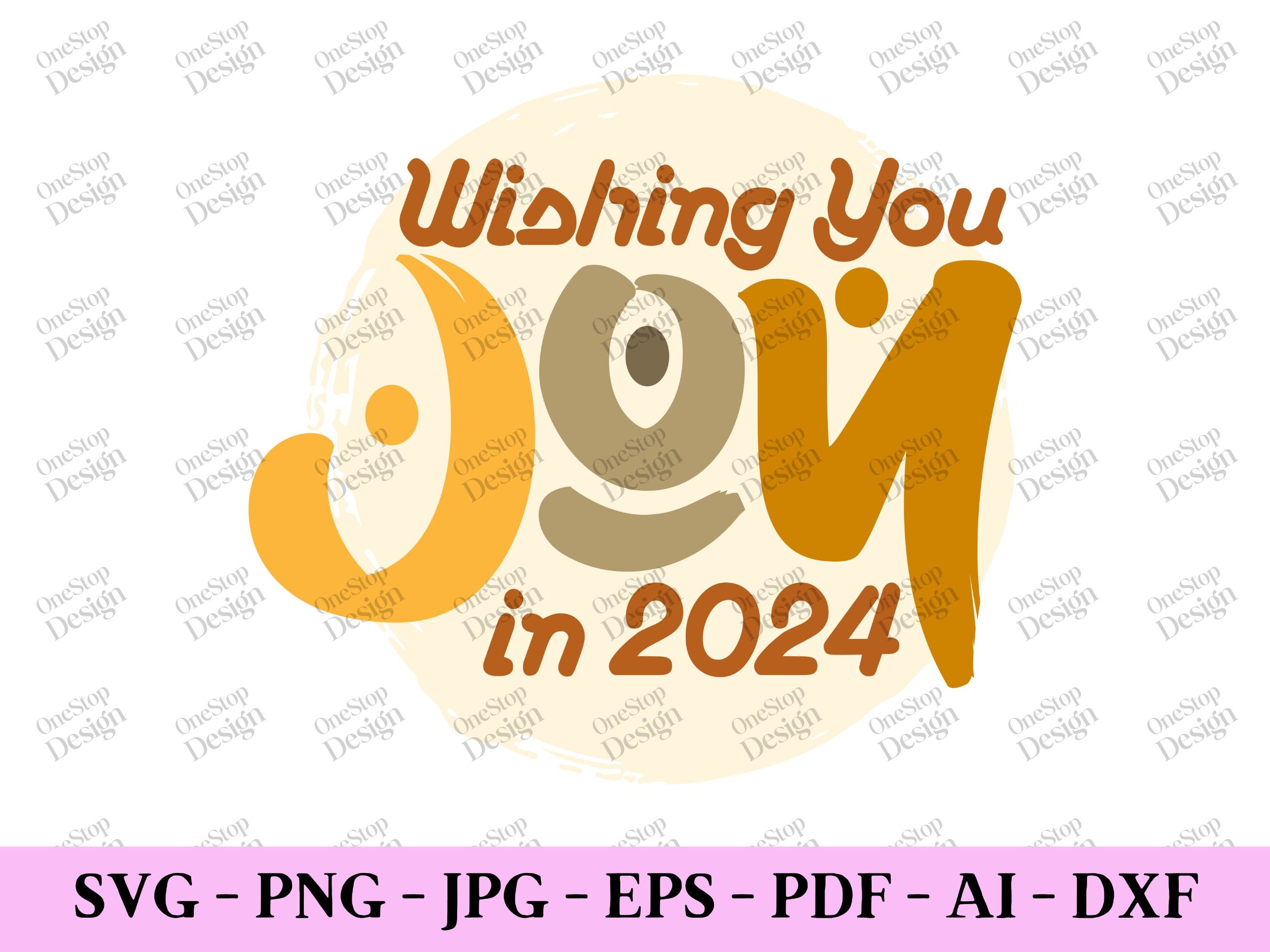 2024年に喜びを祈るSVG、2024年明けましておめでとうSVG、こんにちは2024SVG、新年SVGデザイン、新年シャツSVG、7つの形式のデジタルデザイン  - Etsy 日本, image size:2700x2025