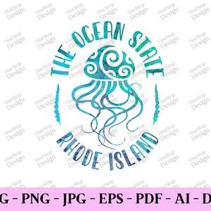 Rhode island the ocean state, rhode island home, american state svg, home state svg, patriotic svg, trendy shirt, digital design in 7 format