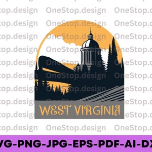 West virginia svg, united states svg, independence day svg, patriotic svg, home state svg, west virginia shirt, digital design in 7 formats