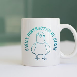 Easily distracted by birds svg, gift for bird lovers, bird watcher svg, bird nerd svg, funny bird shirt, digital designs in 7 formats