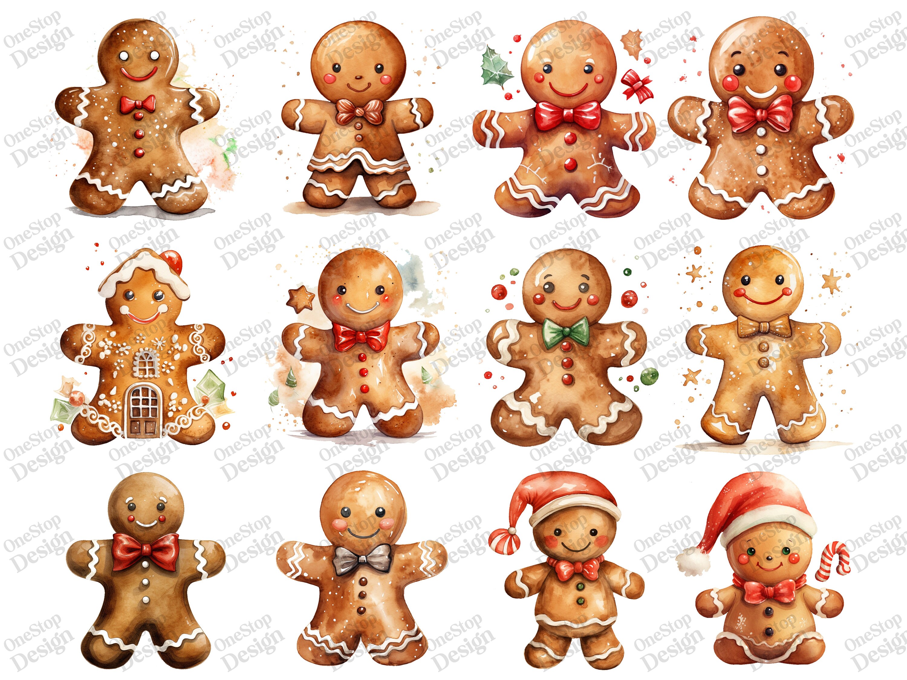 Omino Di Pan Di Zenzero Disegno Colorato Acquerello Omino di pan di zenzero Png, Clipart di Pan di zenzero