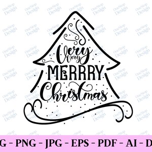 Merry Christmas Svg, Christmas Design, Merry Christmas Dxf, Kids Christmas Svg, Christmas T Shirt Svg, Digital Design In 7 Different Formats