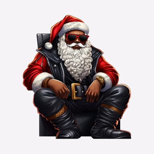 Papai Noel Preto Png, Sublimação De Natal, Sr. Noel Preto, Papai Noel Preto, Papai Noel Africano Png, Natal Melanina, Fundo Transparente