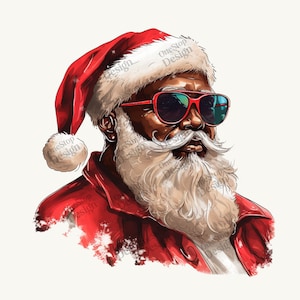 Clipart De Papai Noel Preto, Sublimação De Papai Noel, Papai Noel Preto, Clipart De Natal, Afro Santa Png, Desenhos De Inverno Png, Fundo Transparente