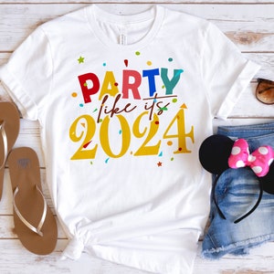 Faire la fête comme si c'était 2024, Svg fête du Nouvel An, Svg du Nouvel An, Sublimation du Nouvel An, Svg de bonne année, Design numérique en 7 formats
