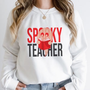 Spooky leraar svg, leraar halloween shirt svg, grappige leraar svg, cadeau voor leraar svg, trendy leraar svg, digitaal ontwerp in 7 formaten