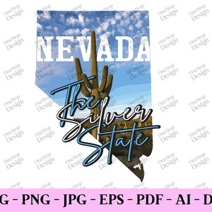 Nevada The Silver State Svg, Home State Svg, Nevada Home Svg, Svg patriottico, Nevada Shirt Svg, Nevada Shape Svg, design digitale in 7 formati