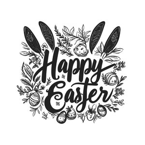 Happy Easter Png, Instant Download, Paasdag Shirt Png, Paassublimatie, Paasvakantie 2024, Commercieel Gebruik, Transparante Achtergrond