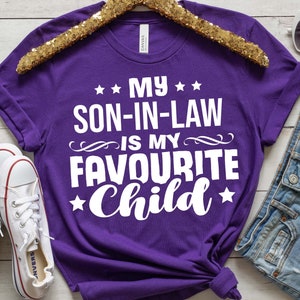 Mon gendre est mon enfant préféré svg, chemise de belle-mère, chemise de belle-mère drôle, chemise de beau-père, conception numérique en 7 formats