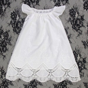 Robe de bénédiction pour bébé fille, Robe de baptême pour bébé, Robe de baptême à mancherons, Robe de baptême pour bébé fille, Robe de baptême pour nouveau-né, Robe de bouquetière