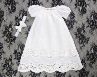 Baby-Taufkleid,Baby-Taufkleid,Kurzarm Taufkleid,Baby-Segen Kleid,Neugeborenen Kleid,Blumenmädchen Kleid