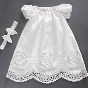 Robe de bénédiction pour bébé fille,Robe de baptême pour bébé,Robe de baptême à manches courtes,Robe de baptême pour bébé fille,Robe de baptême pour fille,Robe de bouquetière