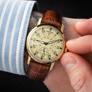 Mens watch Pobeda Aviation, vintage wrist watch, mechanical watch, gift for men, military watch, gift for boyfriend, watches for men