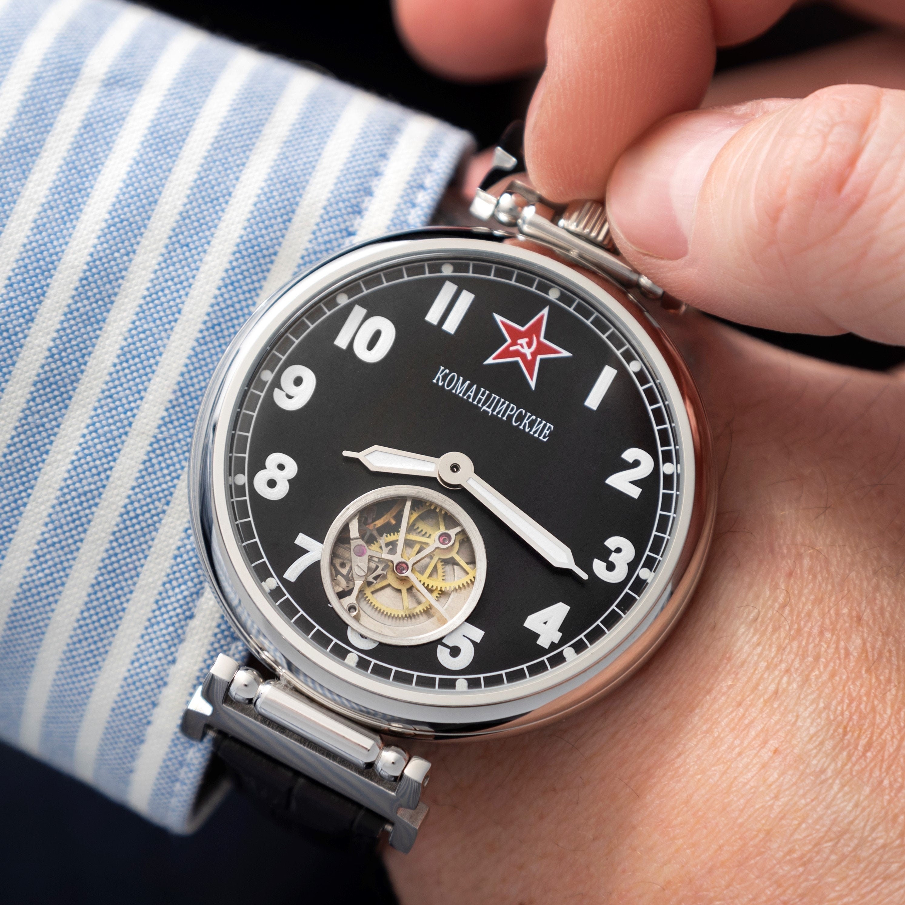 open heart mechanical watch