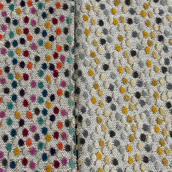 Polkadot Velvet-Polkadot Fabric-Polkadot Upholstery-Velvet Fabric-Upholstery Fabric-Upholstery Velvet-Home Decor-2 Colors!