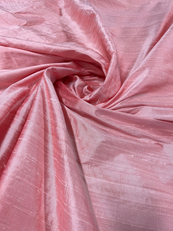 Pink Silk Dupioni-silk Dupioni-dupioni Fabric-silk - Etsy