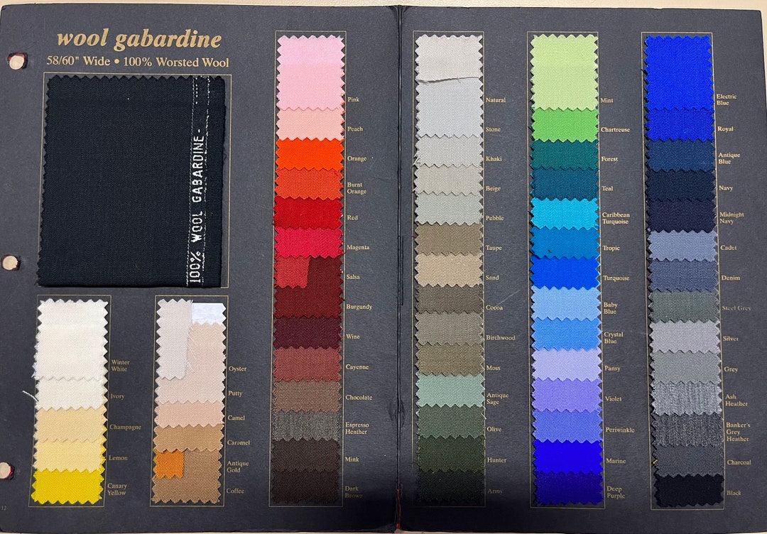 Gabardine Fabric-gabardine Wool-100% Wool Gabardine-wool Fabric-suit Fabric- apparel Fabric-66 Colors! - Etsy Gabardine Fabric-gabardine Wool-100% Wool Gabardine-wool Fabric-suit Fabric- apparel Fabric-66 Colors! - Etsy
