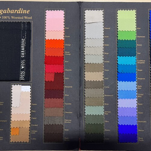 Gabardine Fabric-gabardine Wool-100% Wool Gabardine-wool Fabric-suit Fabric- apparel Fabric-66 Colors! - Etsy