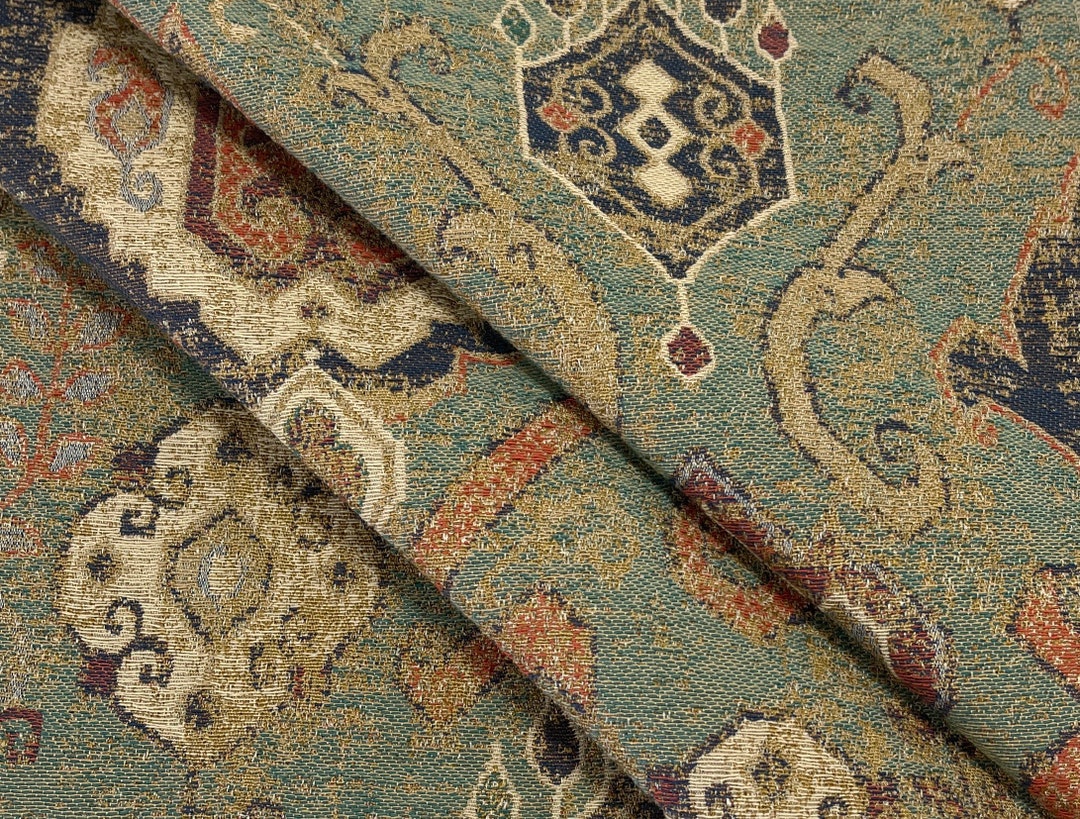 Green Tapestrytapestry Fabricupholstery Fabricdrapery Fabrichome