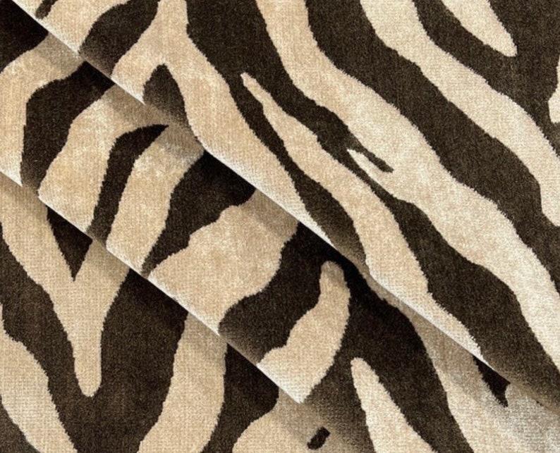 Zebra Velvet-velvet Fabric-animal Print Fabric-upholstery - Etsy
