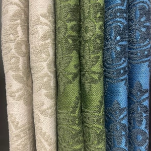 Damascus Fabric-Damascus-Damask Fabric-Velvet Fabric-Chenille Upholstery Fabric- Chenille Fabric-Upholstery Fabric-Drapery Fabric-3 Colors!