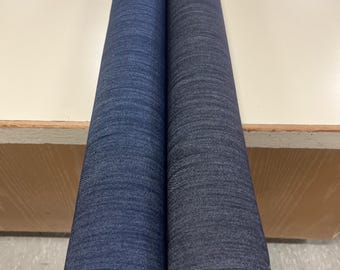 Stretch Denim Fabric: 7oz Lightweight Blue/Black, 58" Wide