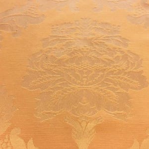 Damascus Upholstery-Damask Fabric-Drapery Fabric-19 Colors Tangerine