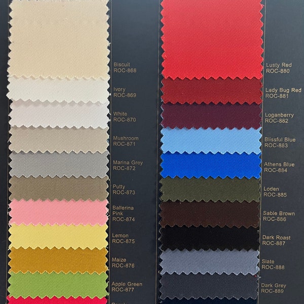 Organic Cotton Twill Fabric • 60" Wide, Certified