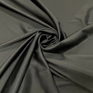 Black Stretch Satin-Black Satin Fabric-Stretch Satin-Stretch Fabric-Satin-Apparel Fabric-Xanadu Stretch Satin