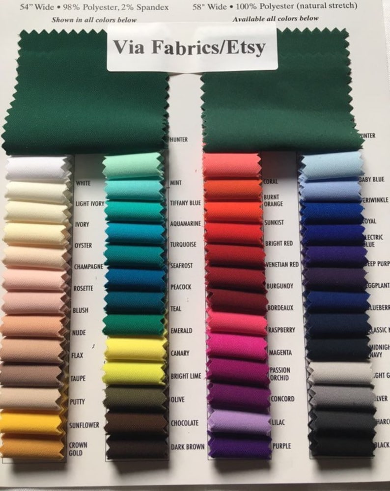 Stretch Lining-Lining Fabric-Polyester Lining-Lining-Bridal Fabric-Apparel Fabric-63 Colors!-Manhattan Lining bild 1