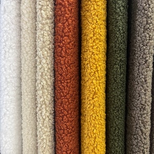 Nando Sherling Boucle Upholstery fabric by the yard-Sherling Boucle Upholstery-To view all 28 colors go to www.viafabrics.com