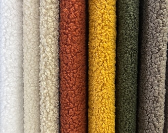Sherling Boucle Upholstery Fabric: Nando, 100% Polyester, 56" Wide