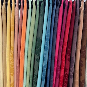 Damascus Upholstery-Damask Fabric-Drapery Fabric-19 Colors image 1
