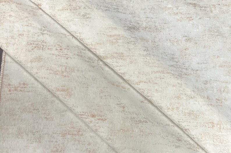 Velvet-100% Polyester Velvet Fabric-Burned Out Velvet-Upholstery Fabric-Velvet Upholstery-Home Decor-10 Colors! White/Gold